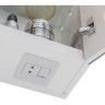 Шкаф зеркальный LEMARK ZENON 70х80 см 2-х дверный, с козырьком-подсветкой, с розеткой, белый глянец LM70ZS-Z