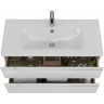 Тумба LEMARK MIANO 100 см под раковину, подвесная, 2 ящика, белый глянец LM06M100T